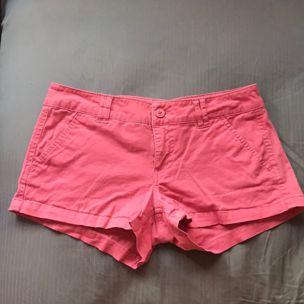 Anchor Blue Cargo Pink Short Shorts